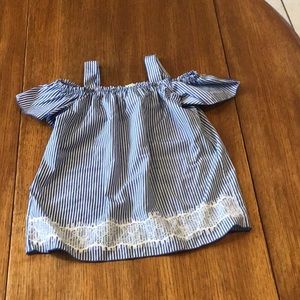 Striped cold shoulder!!